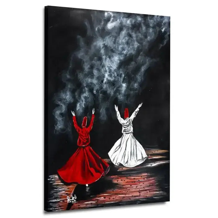 Whirling Dervishes Sufi Art Canvas Frames Wall Art