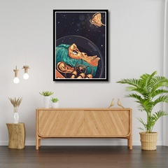 Astronaut Butterfly Canvas Frames