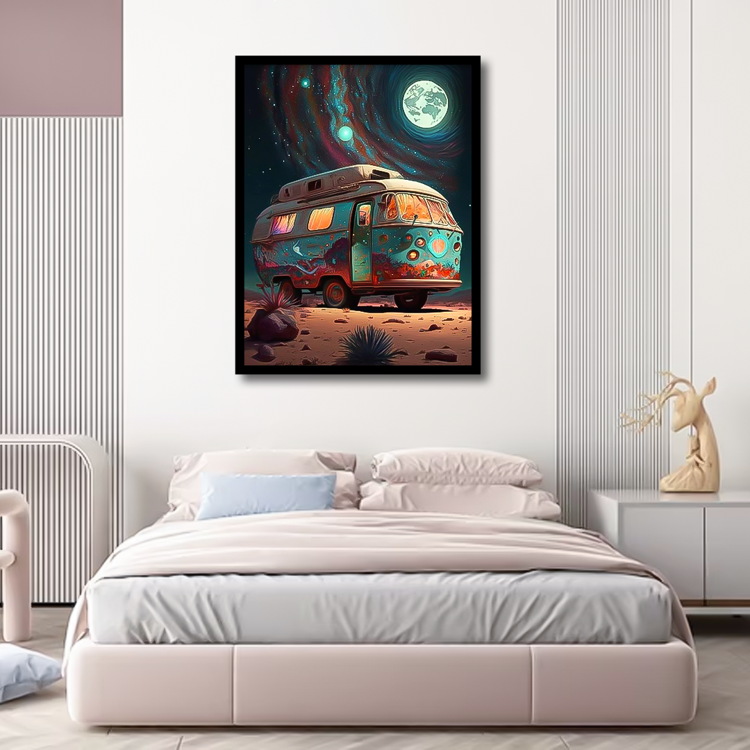 Gabriel On The Moon Van Canvas Frames