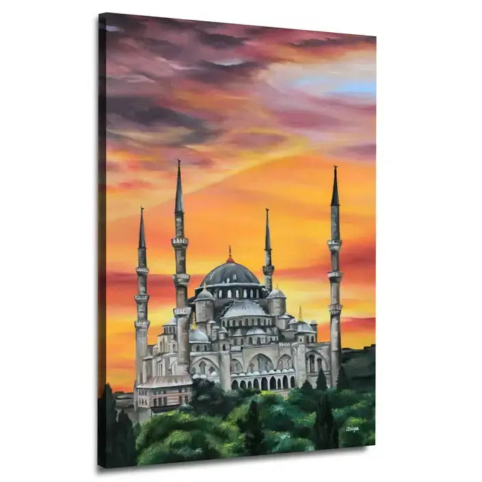 Sultan Ahmed Mosque Turkey Canvas Frames Wall Art